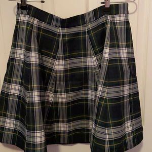 Jcrew plaid mini skirt